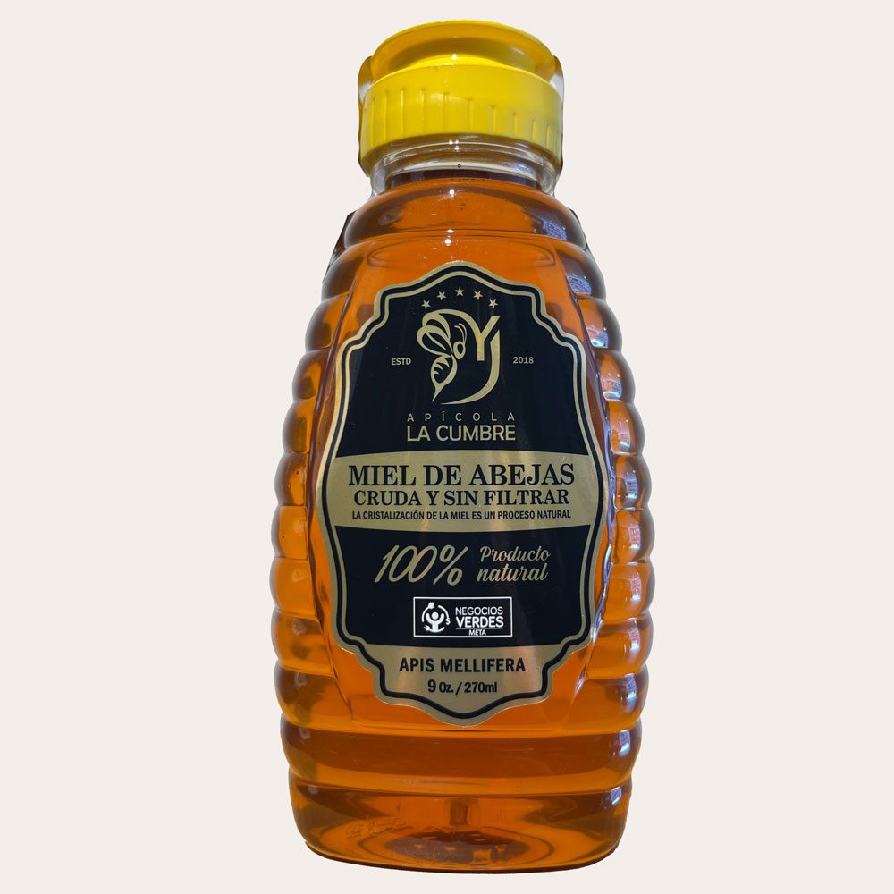 miel_front_9oz Miel de abejas La Cumbre 9 Onzas - Imagen 1